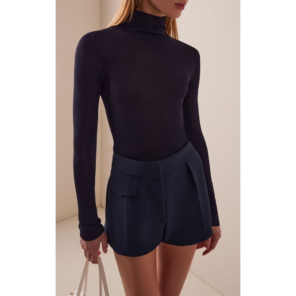 Brandon Maxwell The Cooper Turtleneck Sweater Black Size Medium NWT
